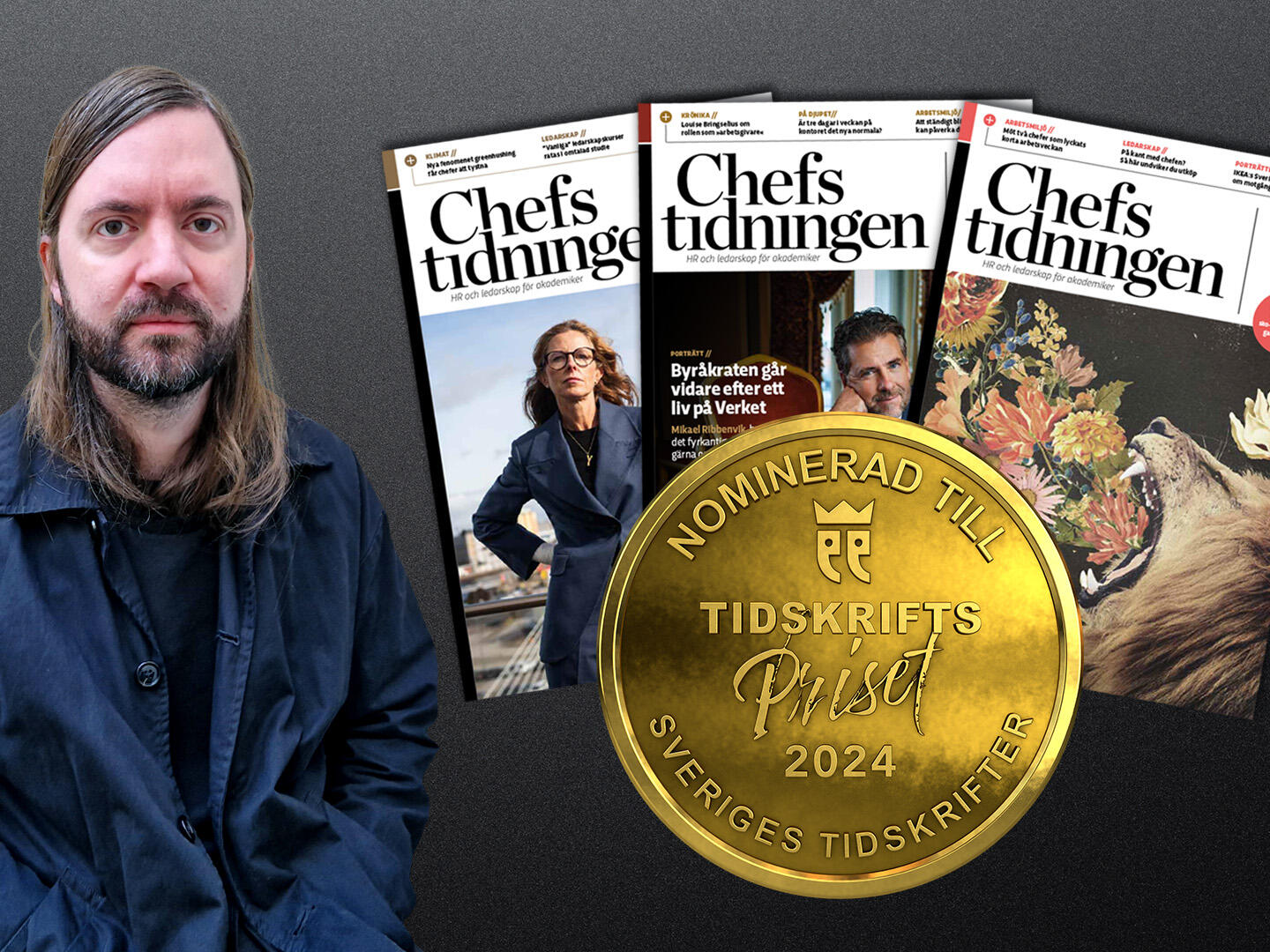 Christian Williamsson nominerad till Tidskriftspriset.