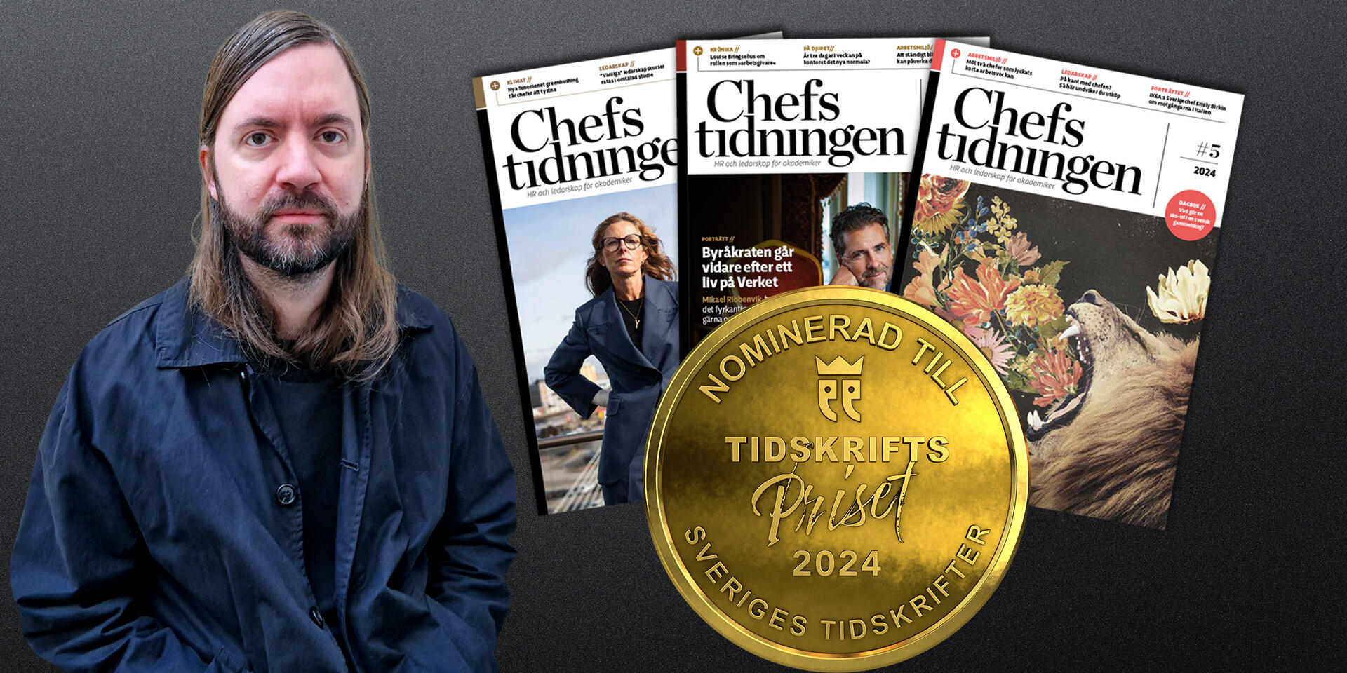 Christian Williamsson nominerad till Tidskriftspriset.